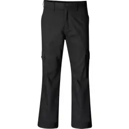 Mens Cargo Pants Black Front